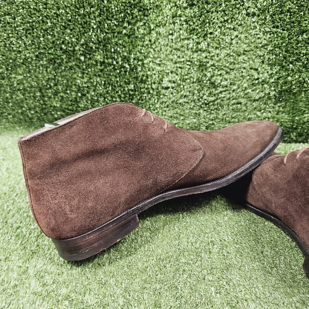 Peluso Napoli Brown Suede Chukka Ankle Dress Boots Mens Size US 11